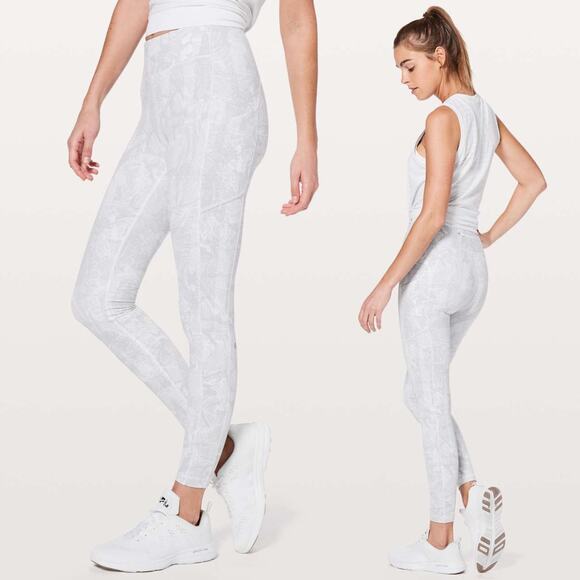 LULULEMON Speed Up Tight Full-On Luxtreme 28" Size 4 Eternal Wave White - Picture 1 of 8